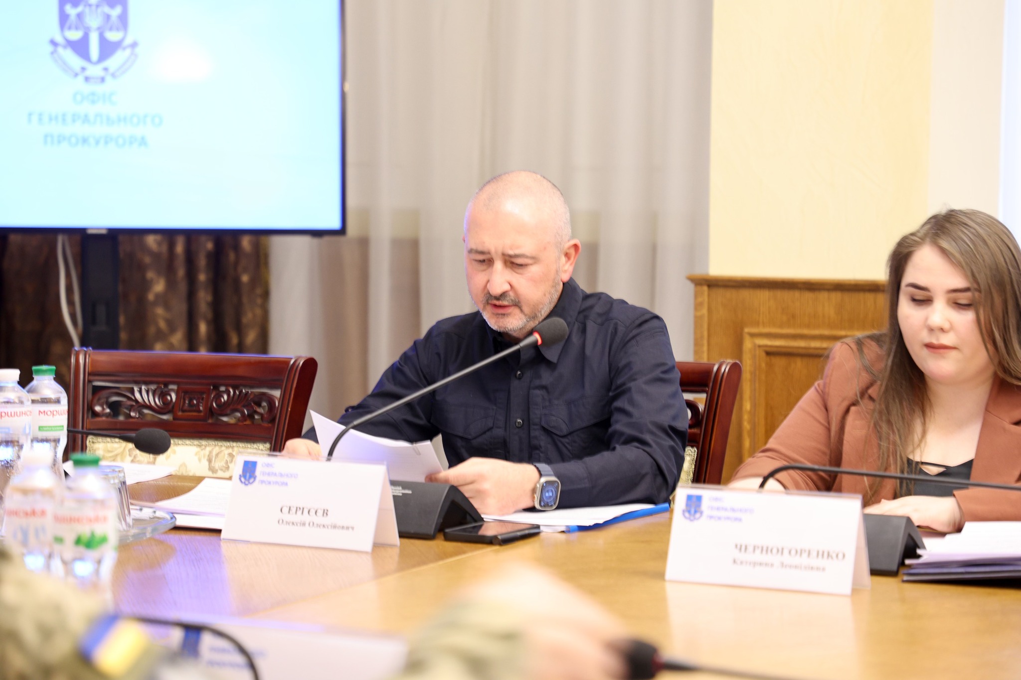Заступник Міністра внутрішніх справ Олексій Сергєєв узяв участь у засіданні Координаційного штабу з розслідування воєнних злочинів рф