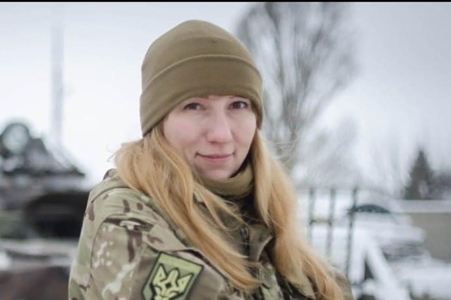 Гвардійка з батальйону Кульчицького виступила на платформі Українського дому в Давосі