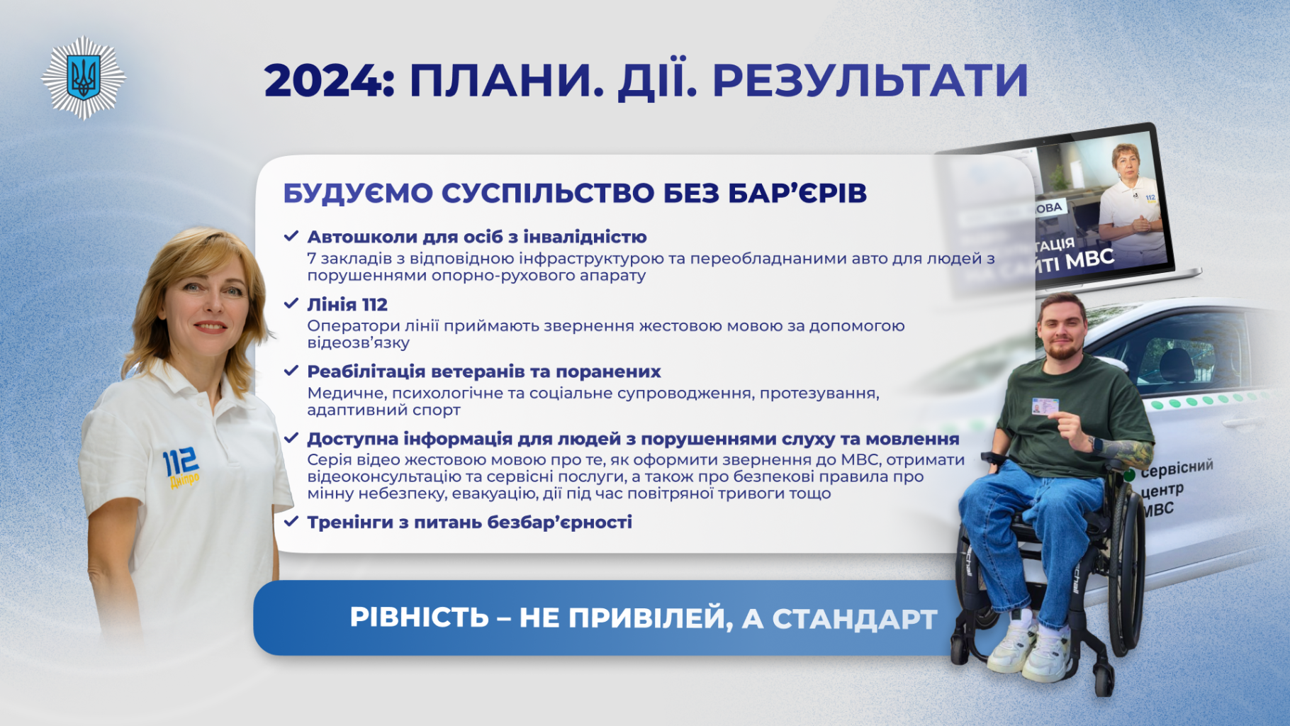 Спецпроєкт "2024: Плани. Дії. Результати" – Будуємо суспільство без бар’єрів