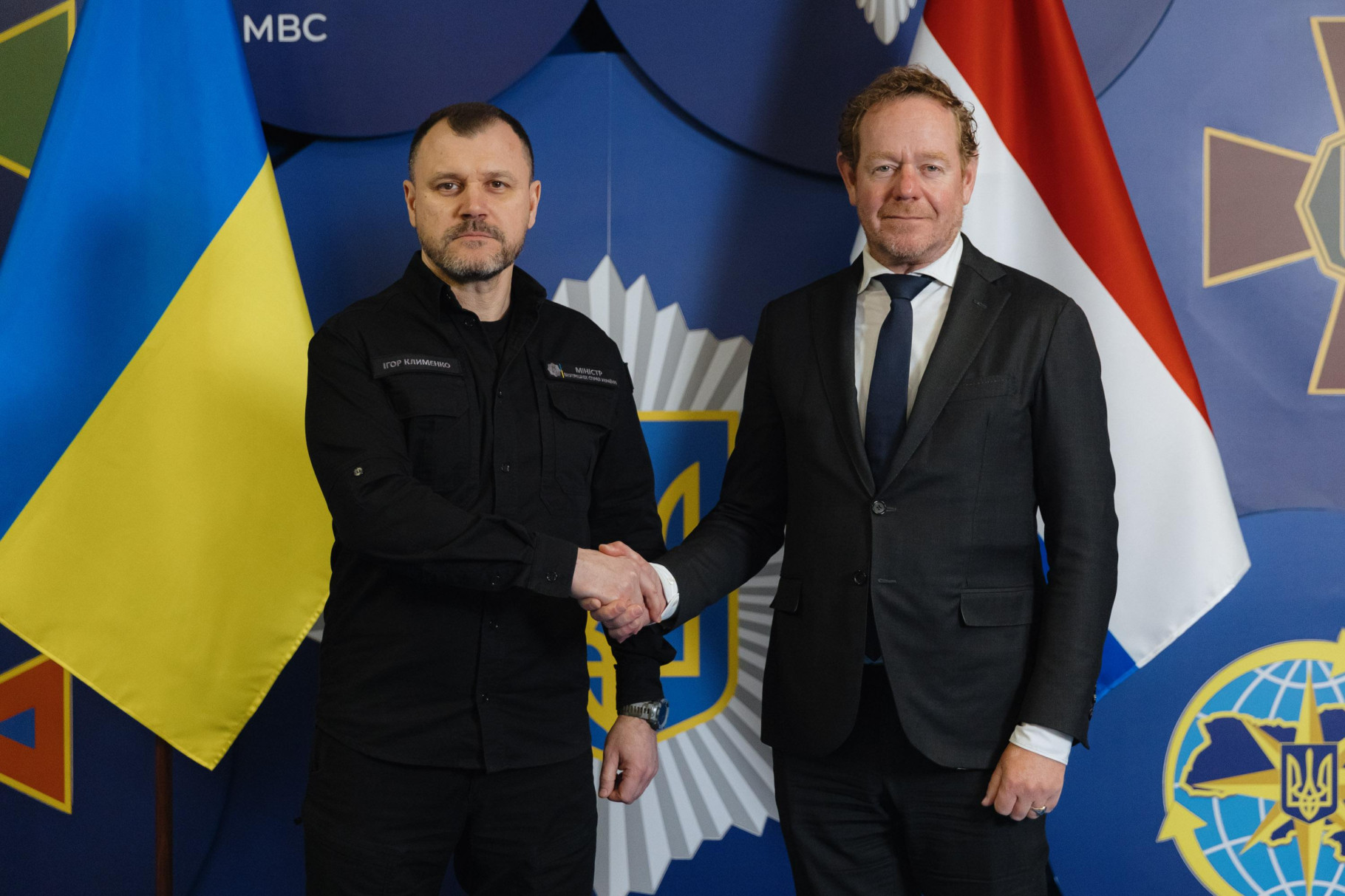 Ihor Klymenko met with David Martijn van Weel, the Minister of Justice and Security of the Kingdom of the Netherlands